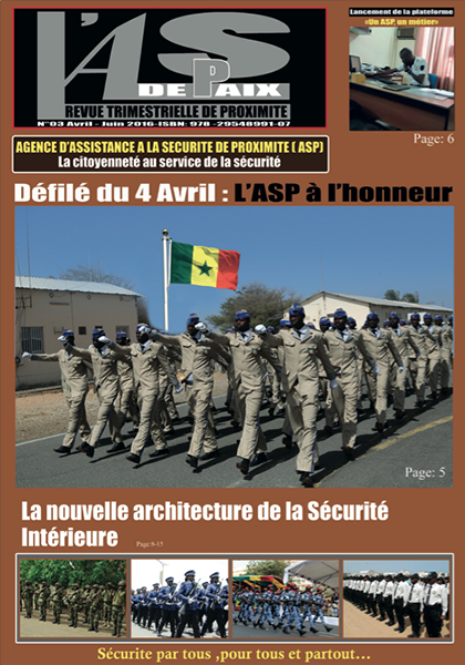 Magazine l'As de paix N°03 Avril-juin  2016