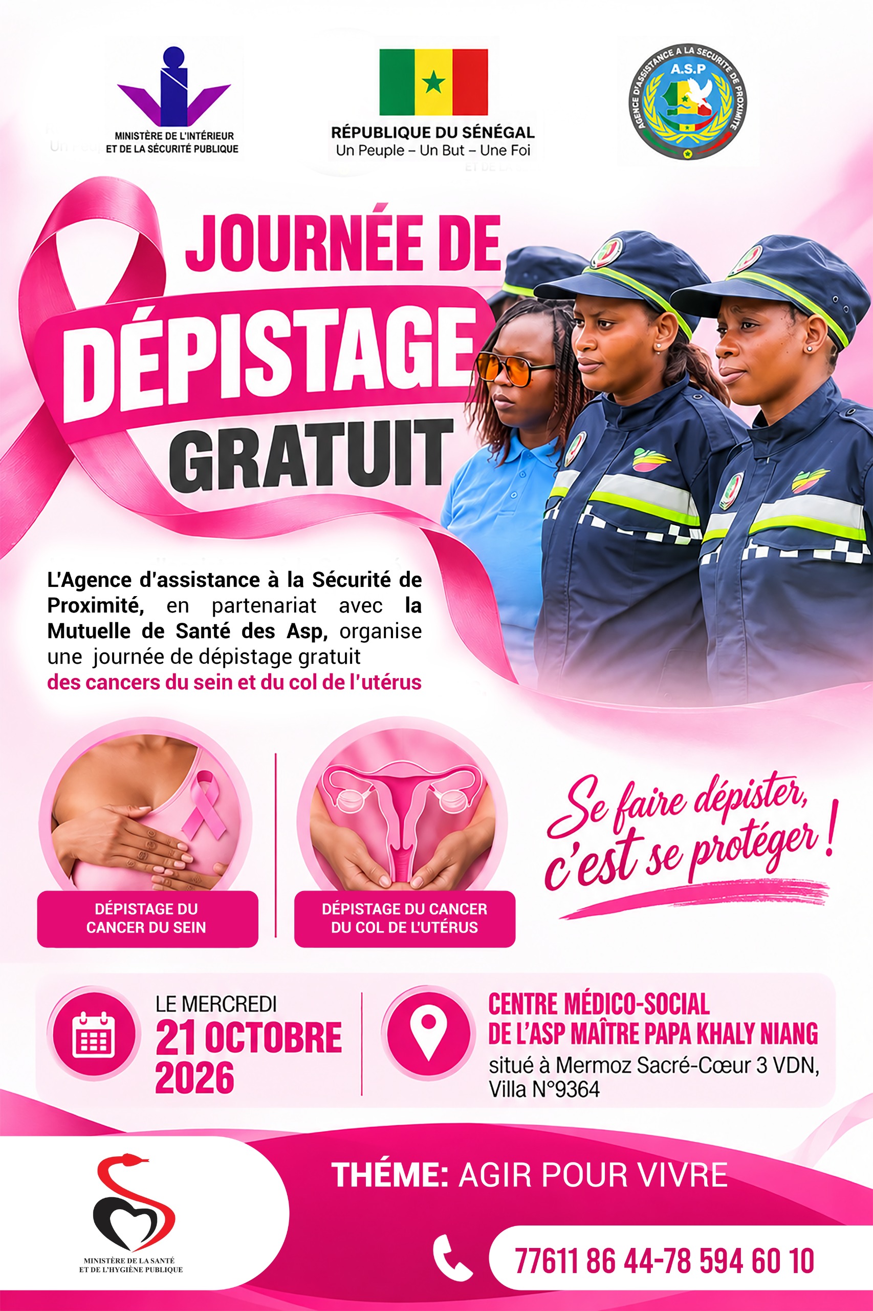 OCTOBRE ROSE : JOURNÉE DE DÉPISTAGE GRATUIT